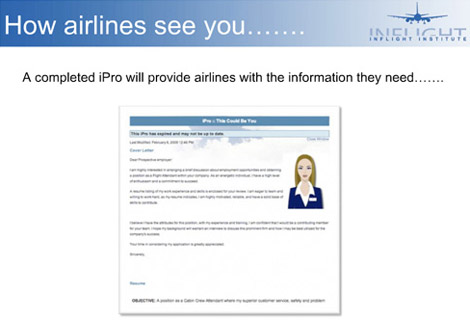 How the airlines see you with an iPro